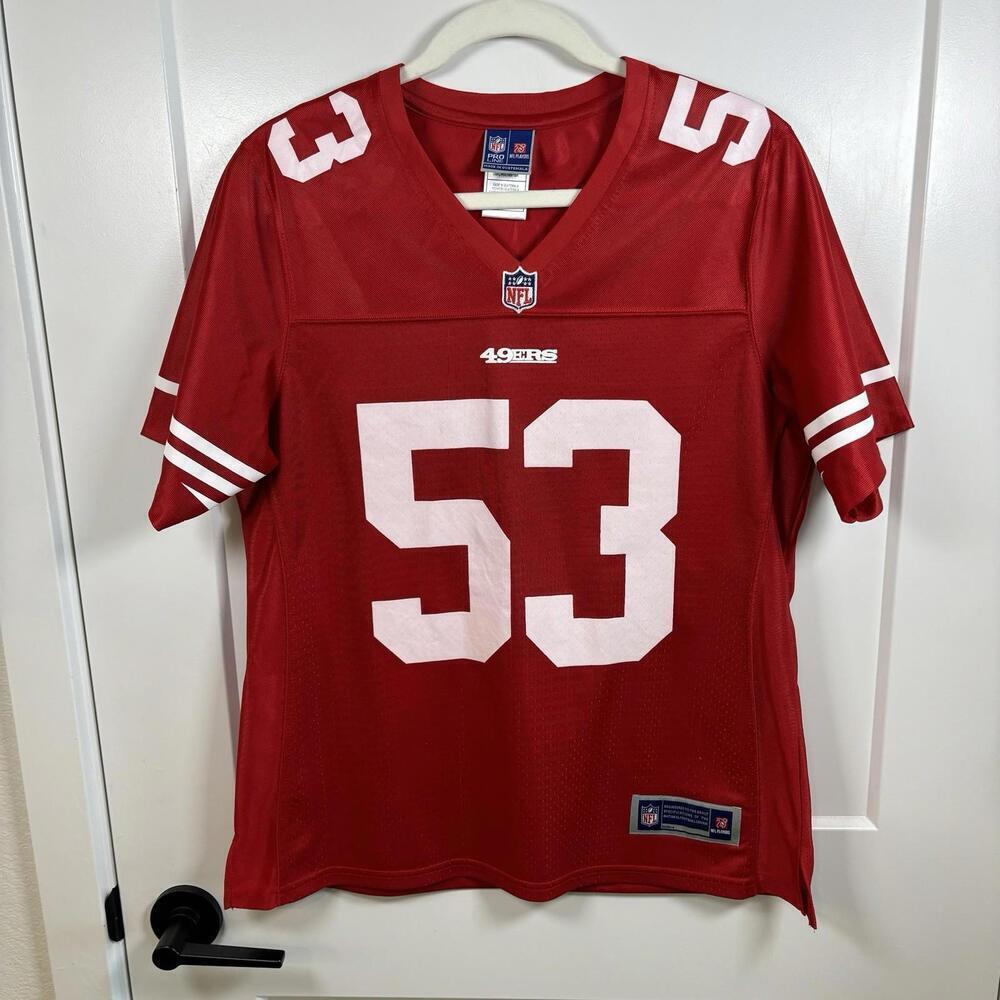 San Francisco 49ers NFL Pro Line Womens Jersey Size M Red Bowman #53 Football